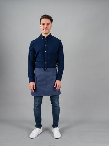 12C Short Apron ผ้ากันเปื้อนตัวสั้น (Dark Blue Denim , ยีนส์เข้ม)